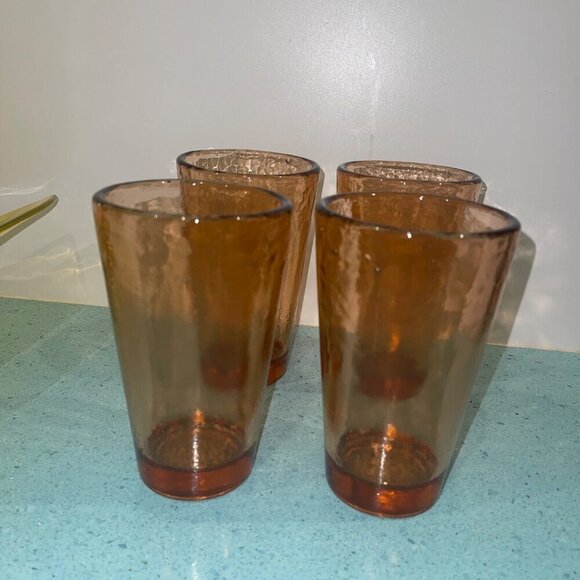 Fire And Light Tumbler Glass Set Of 4 Recycled Copper - Picture 8 of 8